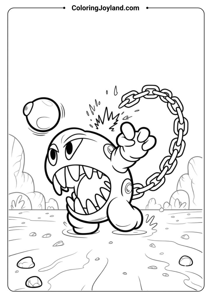 Chain Chomp breaking free