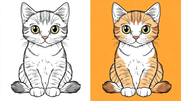 Cat coloring pages