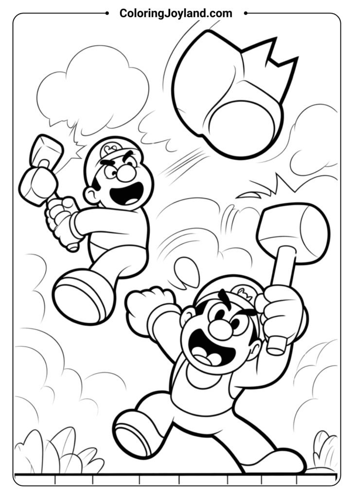Hammer Bros. in action