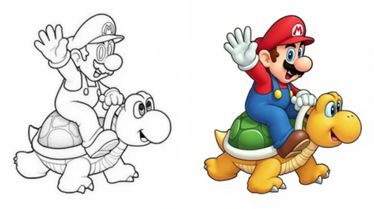 Mario coloring pages