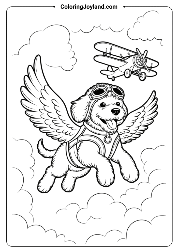 Skye Flying High Paw Patrol Coloring Pages