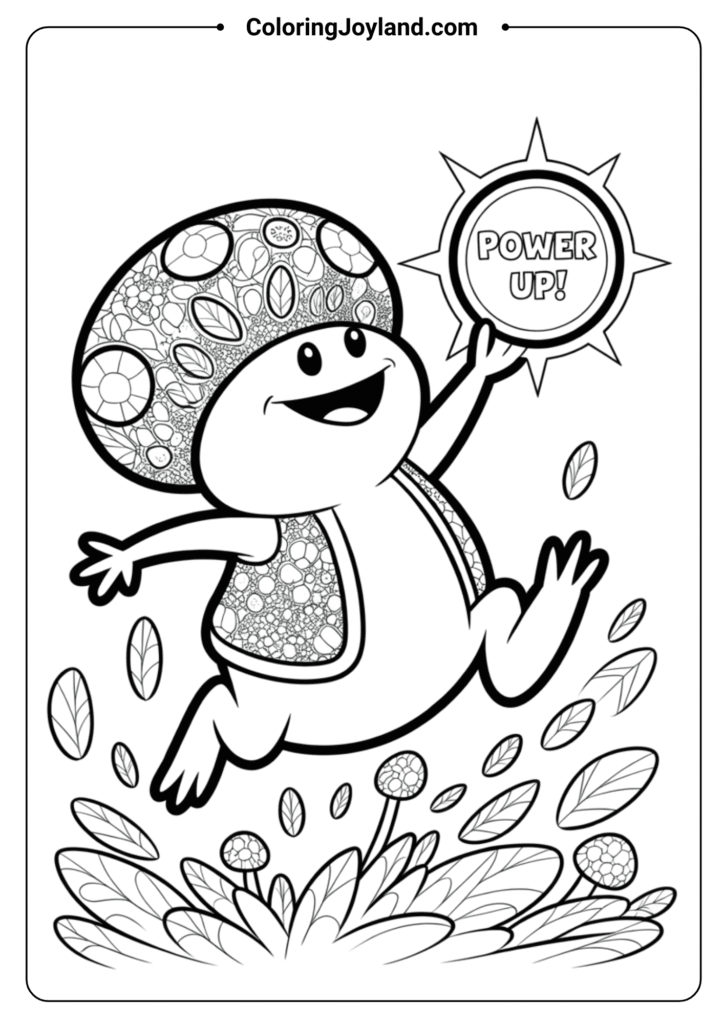 Toad holding a power-up