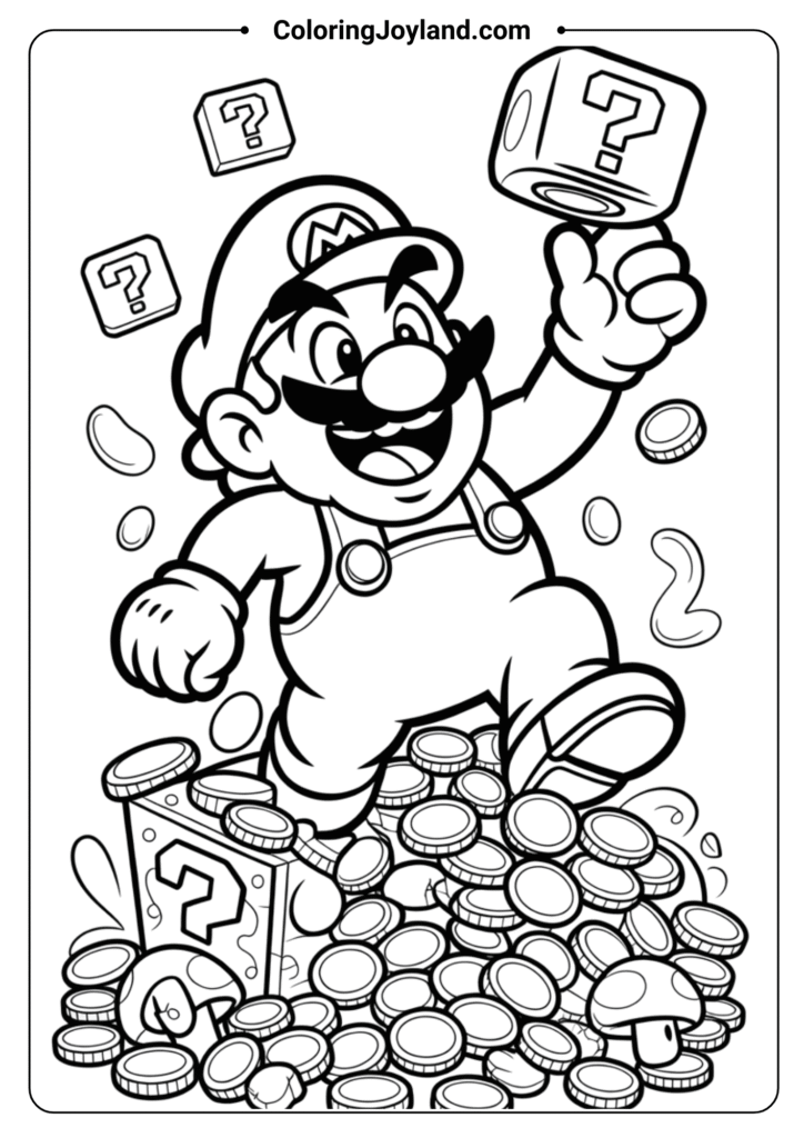Wario stealing coins