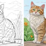 Cat coloring pages