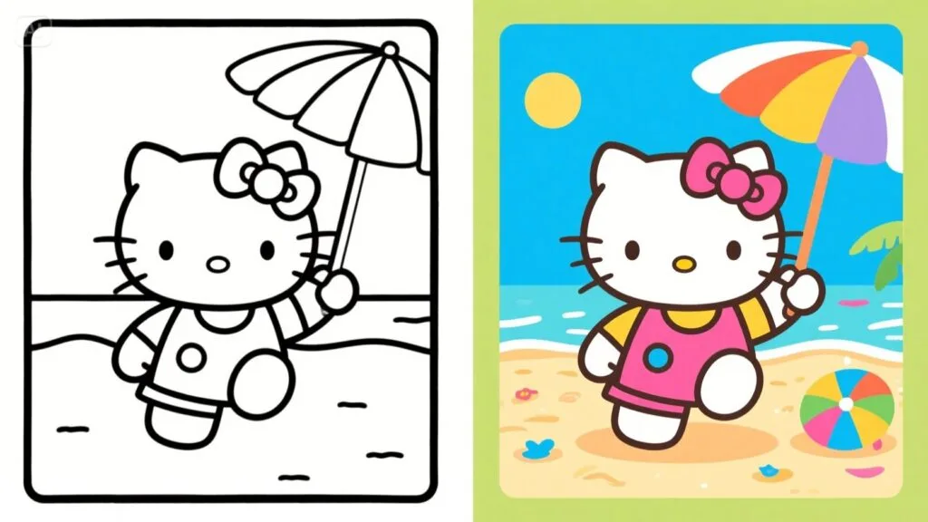 hello kitty coloring pages