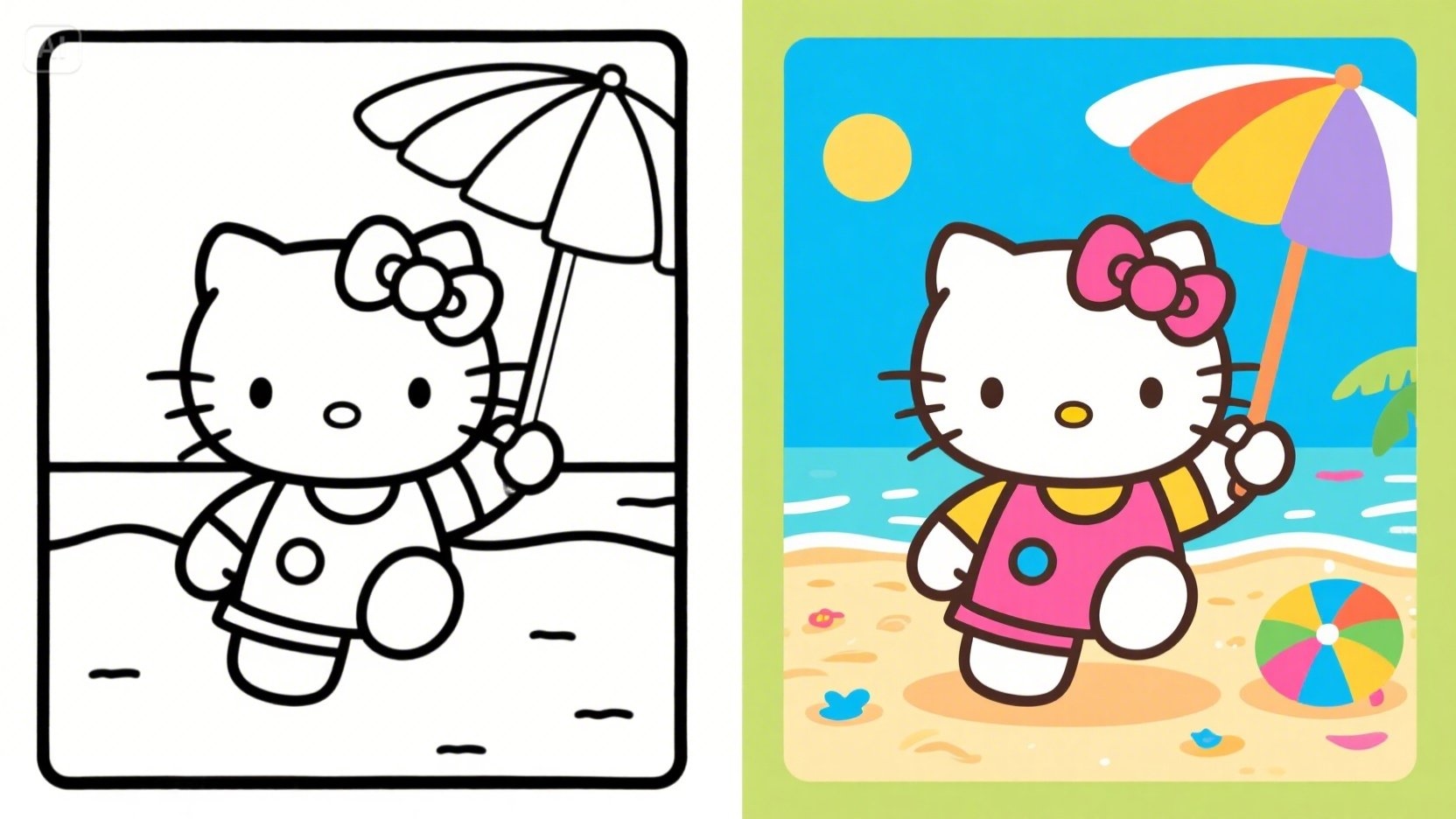 hello kitty coloring pages