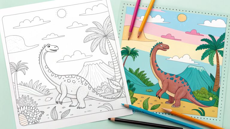 Dinosaur coloring pages