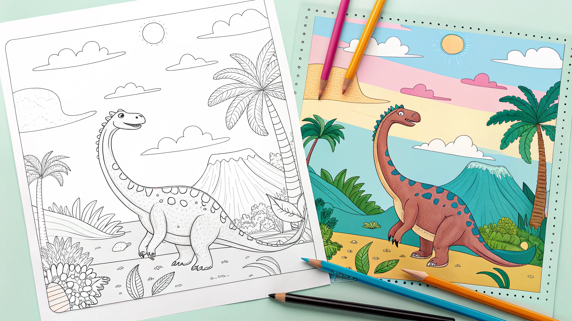 Dinosaur coloring pages
