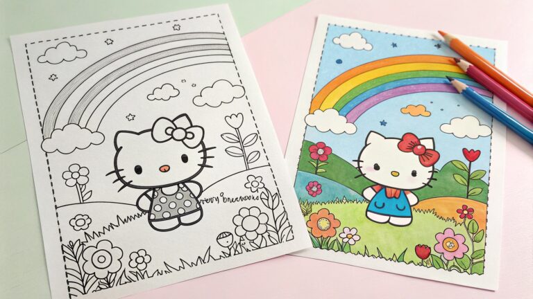 hello kitty coloring pages