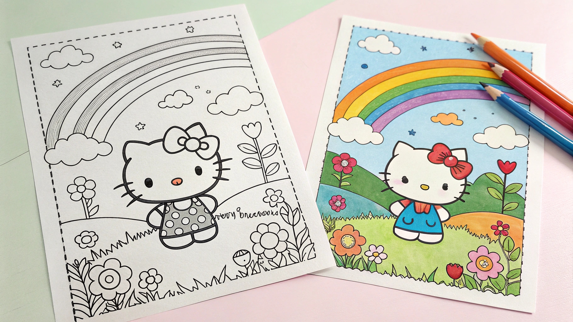 hello kitty coloring pages