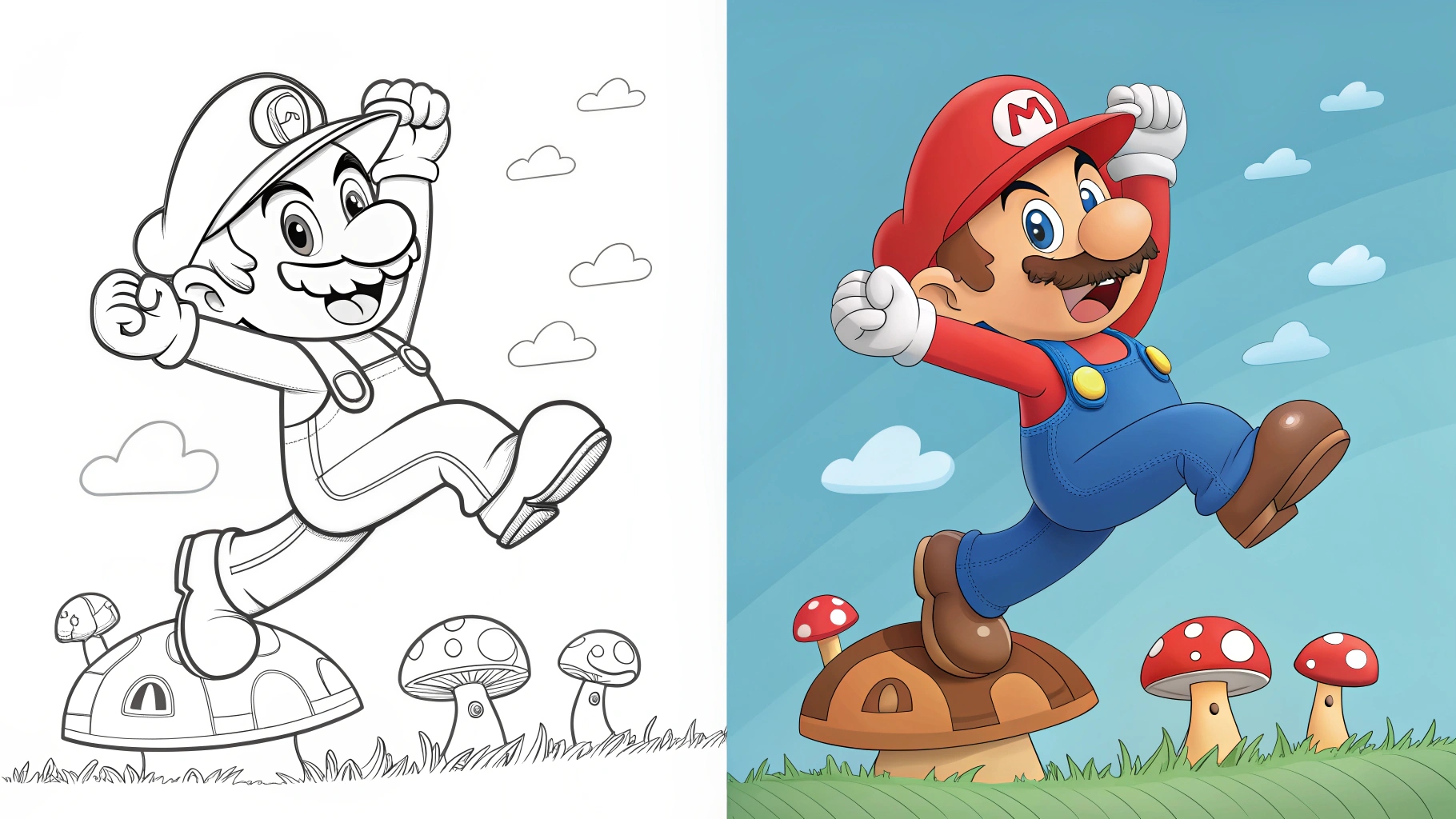 Mario coloring pages
