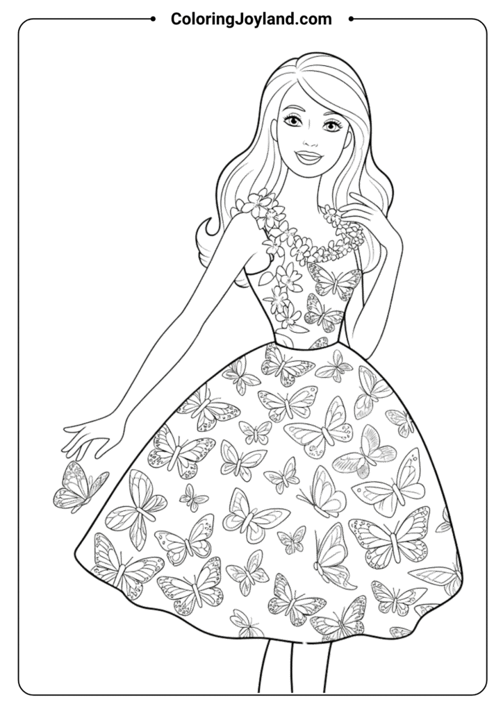 Barbie Butterfly Garden Dress