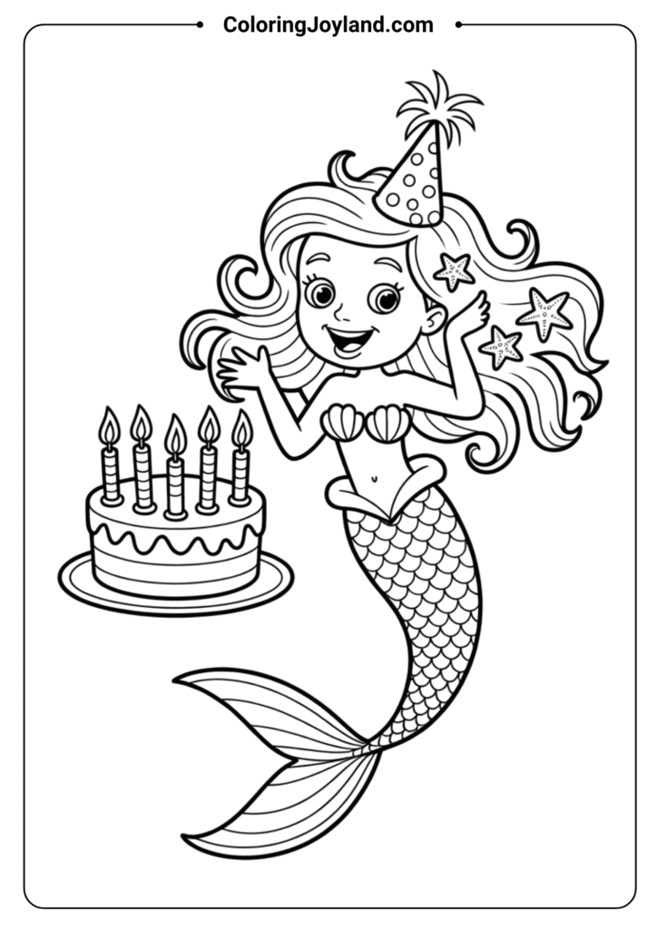 Mermaid Birthday Cake