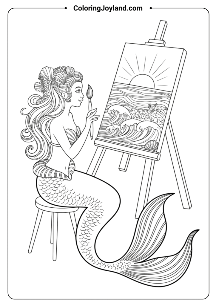 Mermaid Painting Art