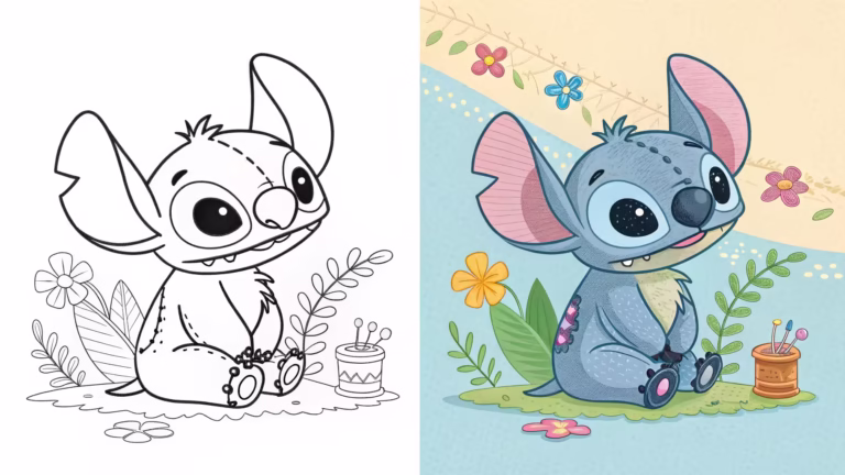 Stitch Coloring Pages