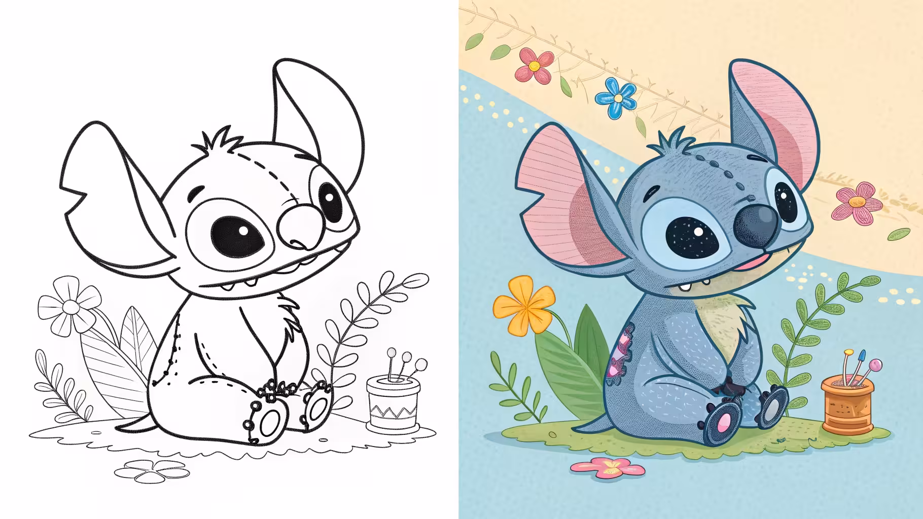 Stitch Coloring Pages