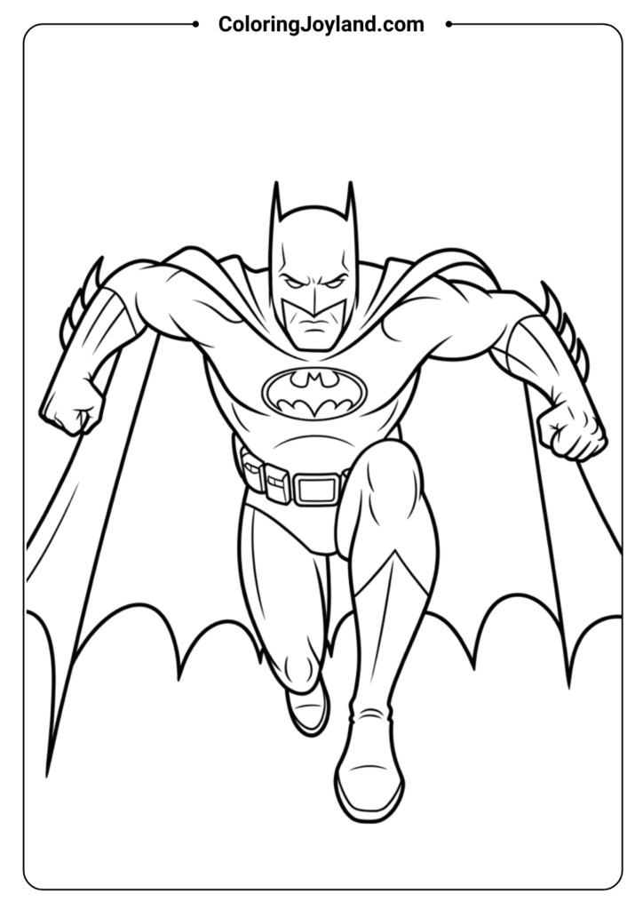 Batman Mid-Jump Action