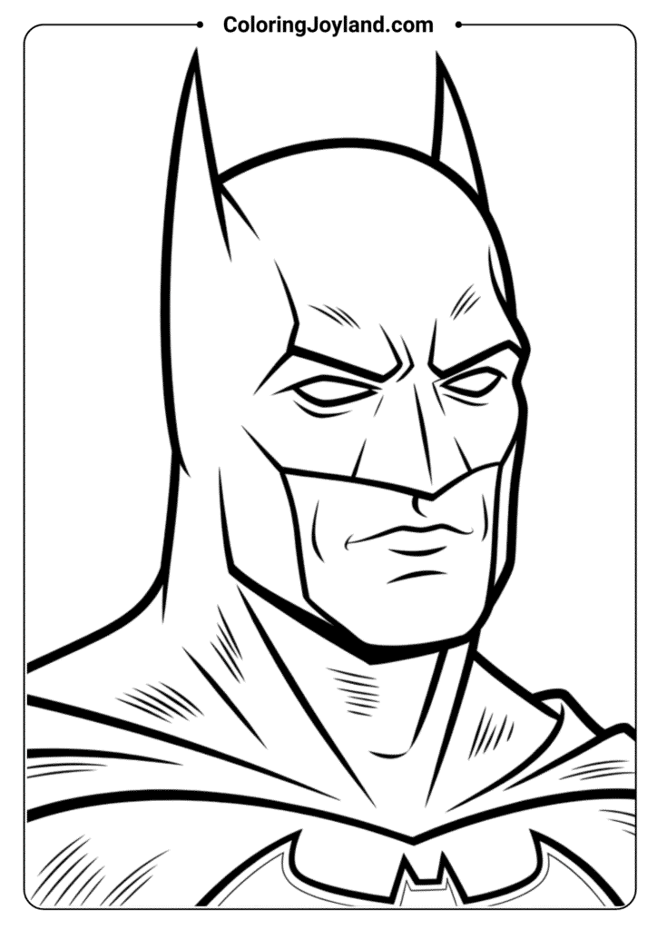 Batman Wearing His Cowl