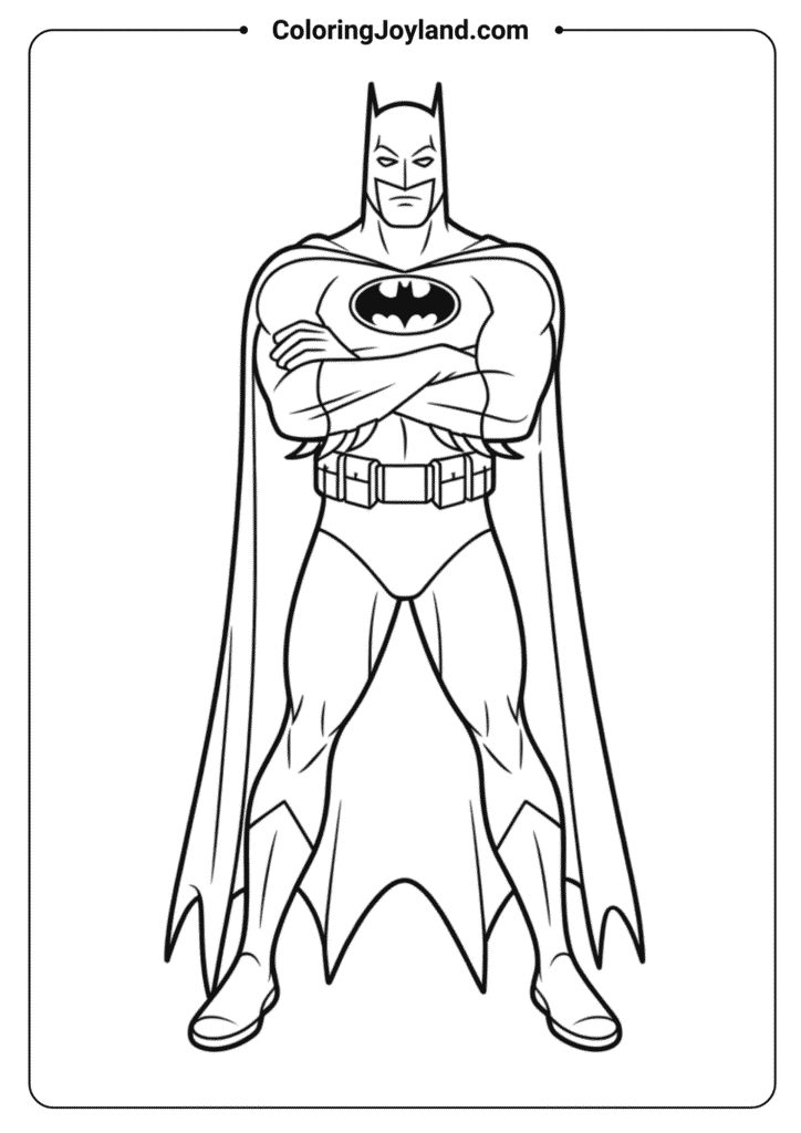 Batman in Heroic Stance