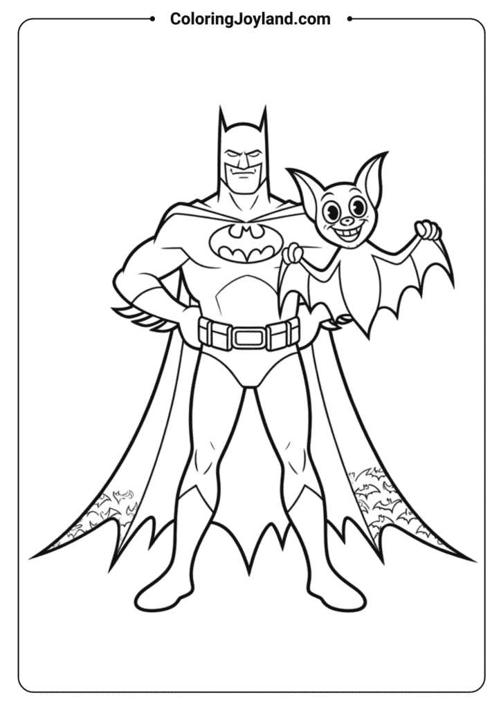Batman with Friendly Bat