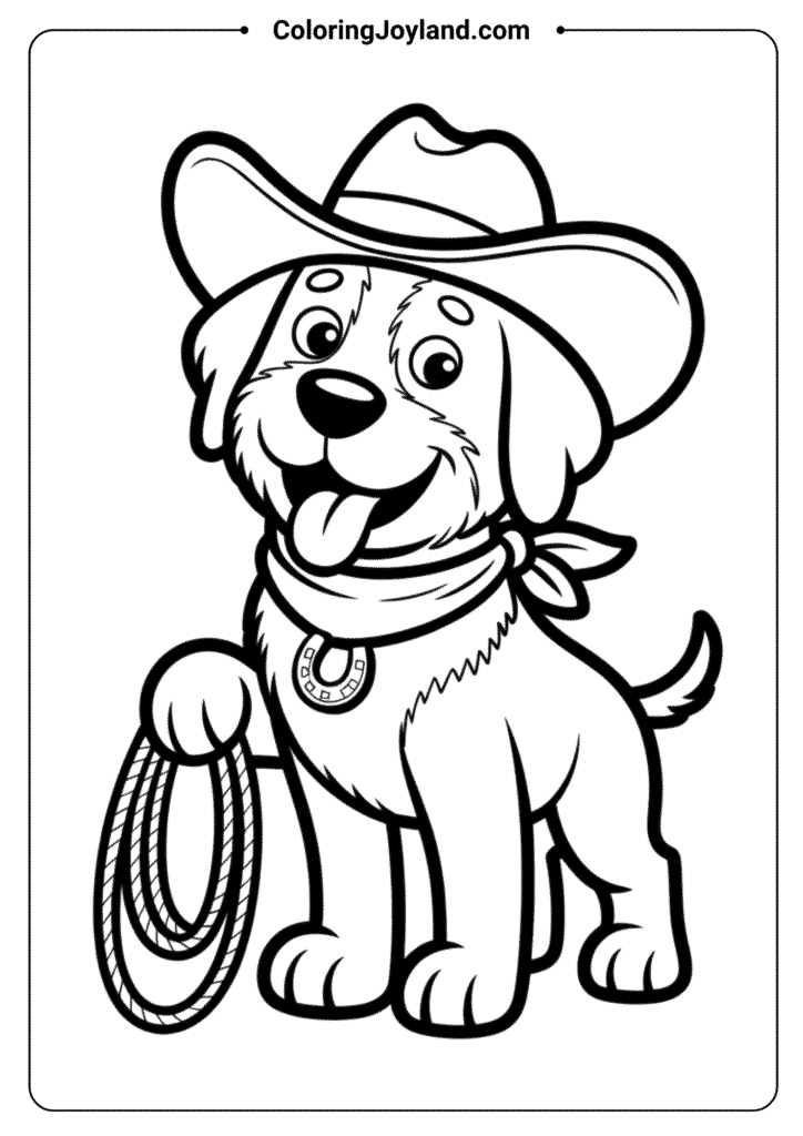 Cowboy Dog Riding