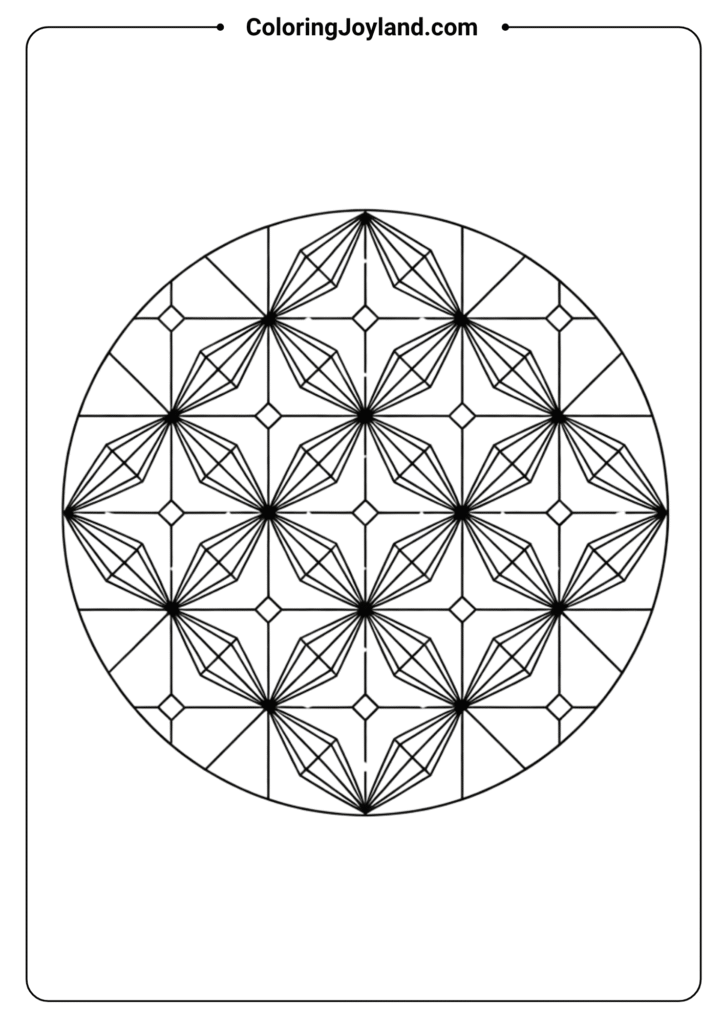 Diamond Grid Mandala