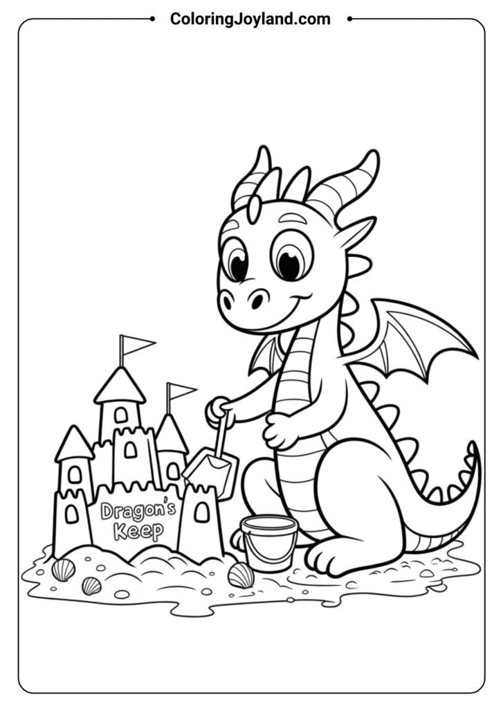 Dragon Building Sandcastle