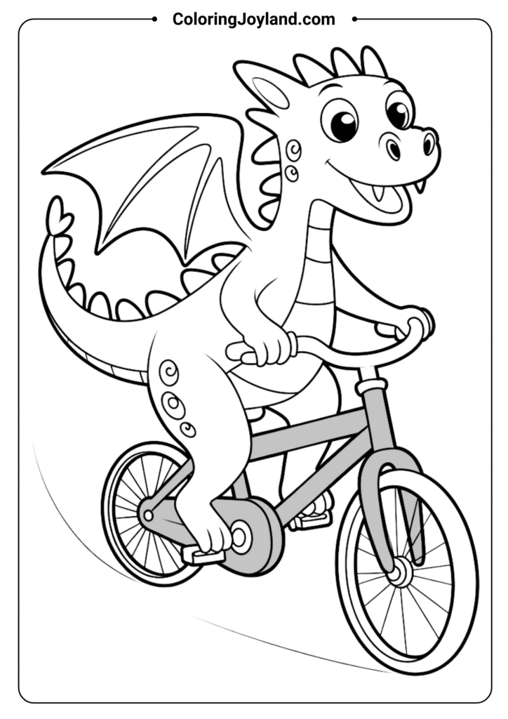Dragon Riding Bicycle