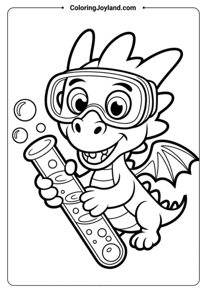 Dragon Scientist Experimenting