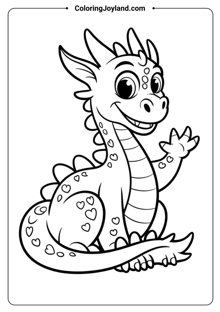 Friendly Dragon Waving