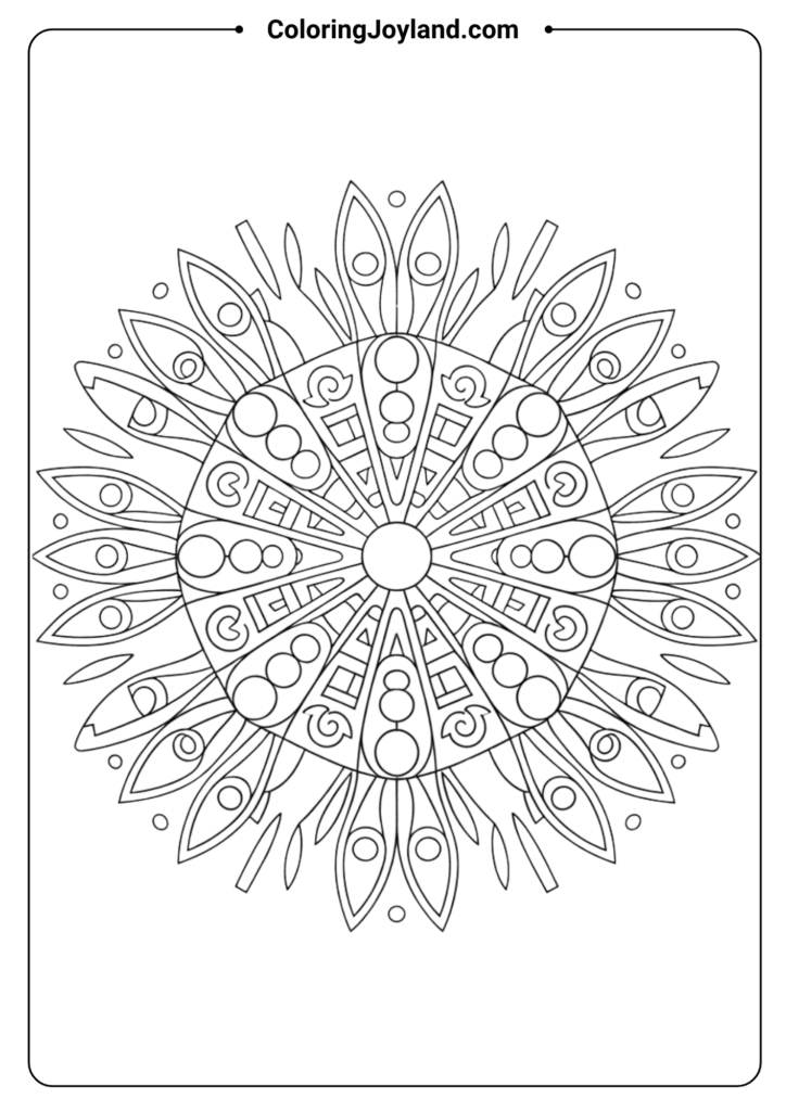 Geometric Circle Mandala
