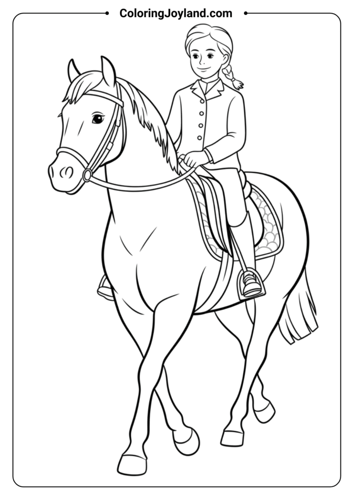 Horse Carrying Rider Simply