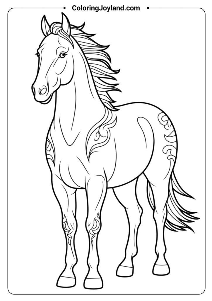 Horse Standing Calmly