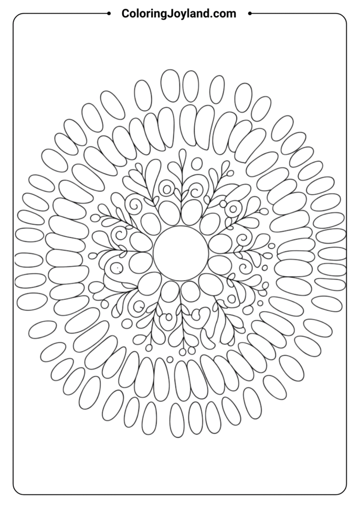 Leaf Nature Mandala