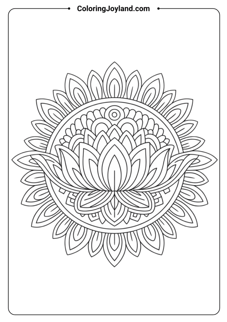 Lotus Blossom Mandala