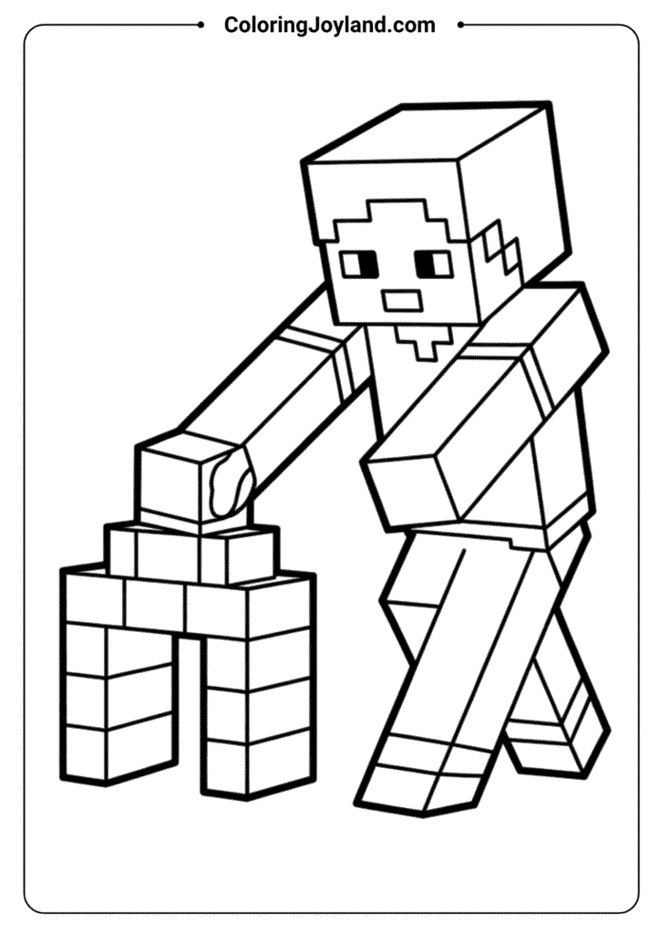 Minecraft Alex Building
