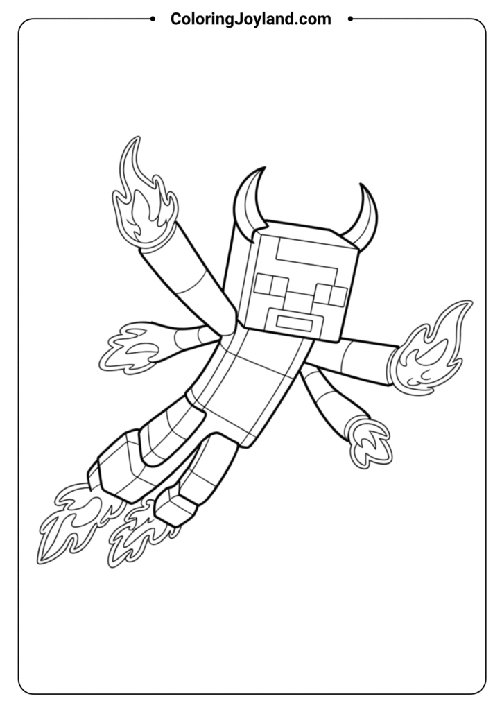Minecraft Blaze Floating