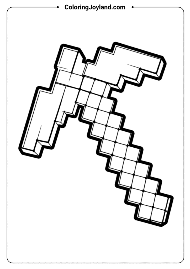 Minecraft Pickaxe Tool