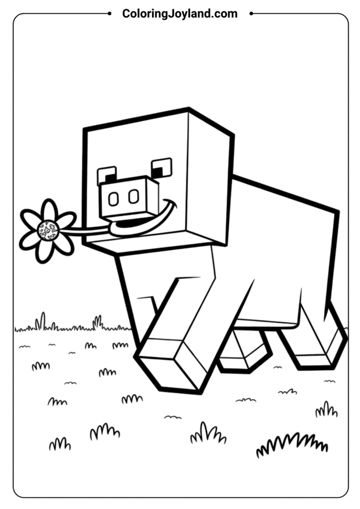 Minecraft Pig Walking