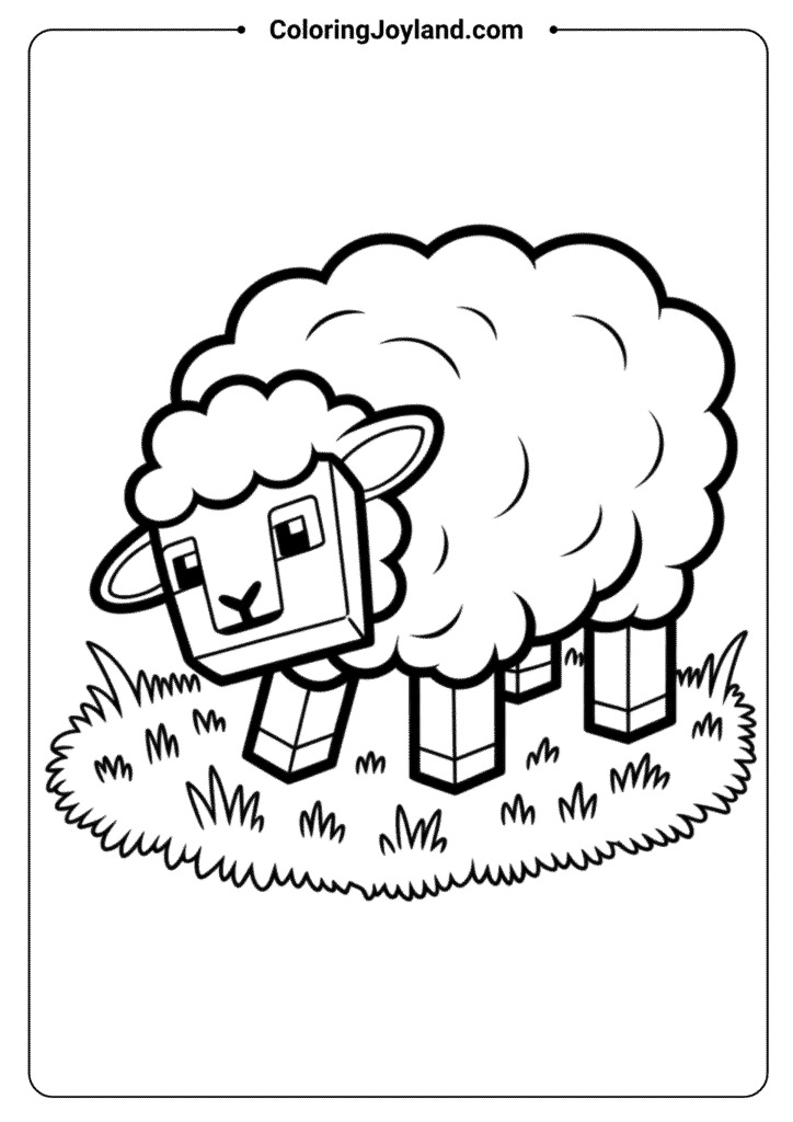 Minecraft Sheep Eating