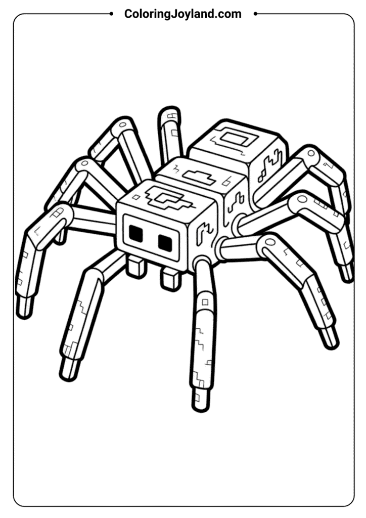 Minecraft Spider Crawling