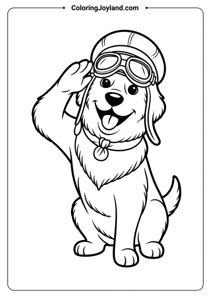 Pilot Dog Flying