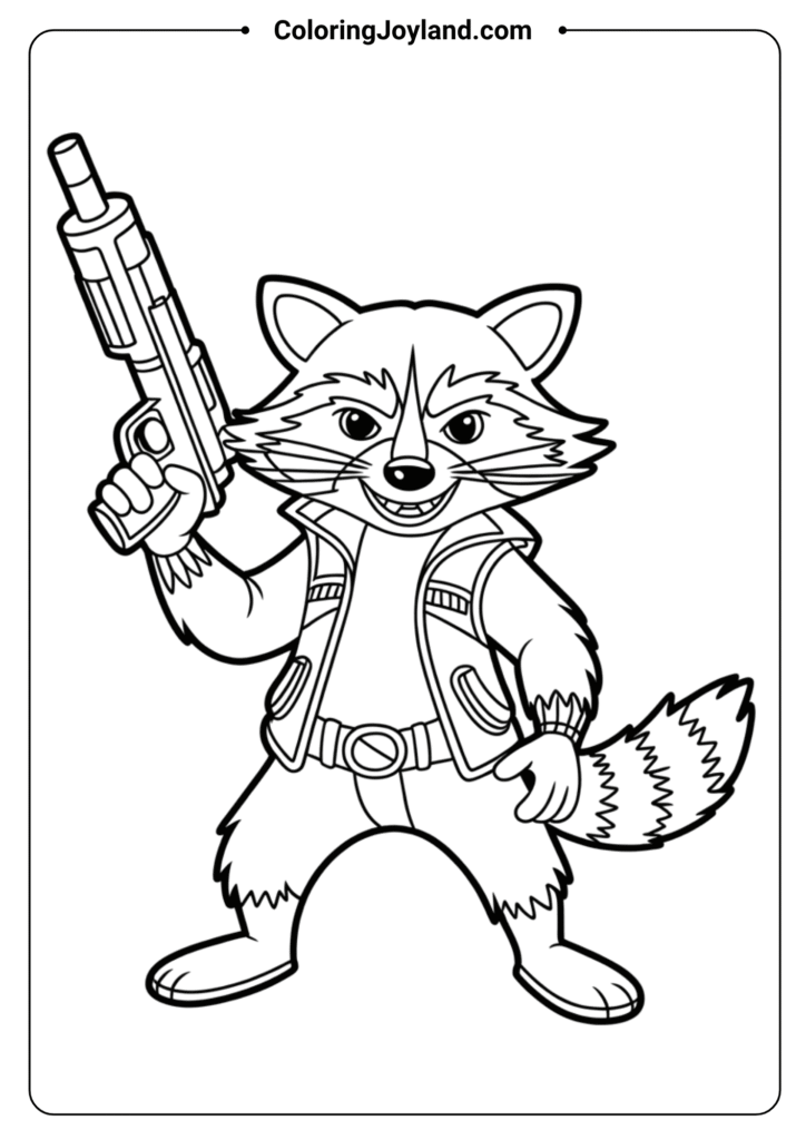 Rocket Raccoon Ready for Battle