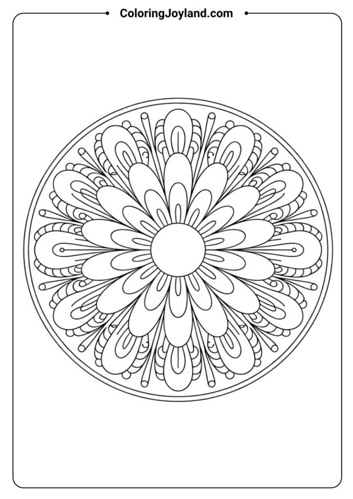 Simple Flower Mandala