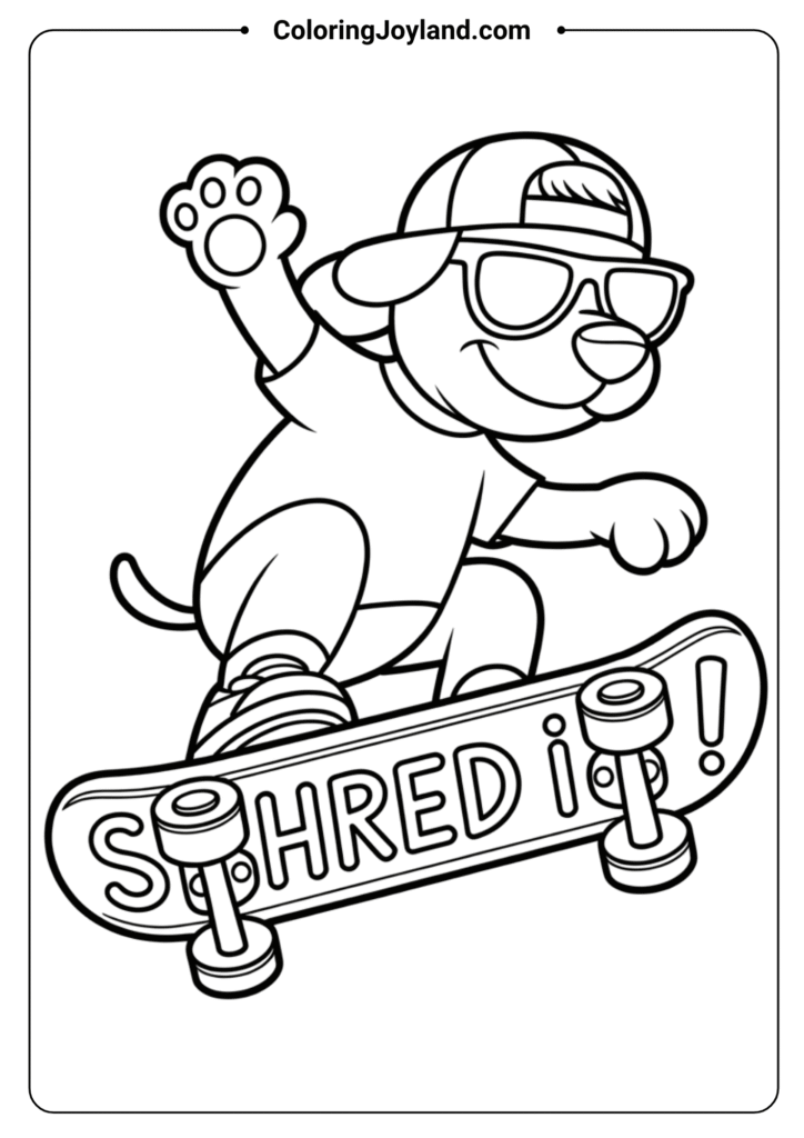 Skateboarding Dog Cool