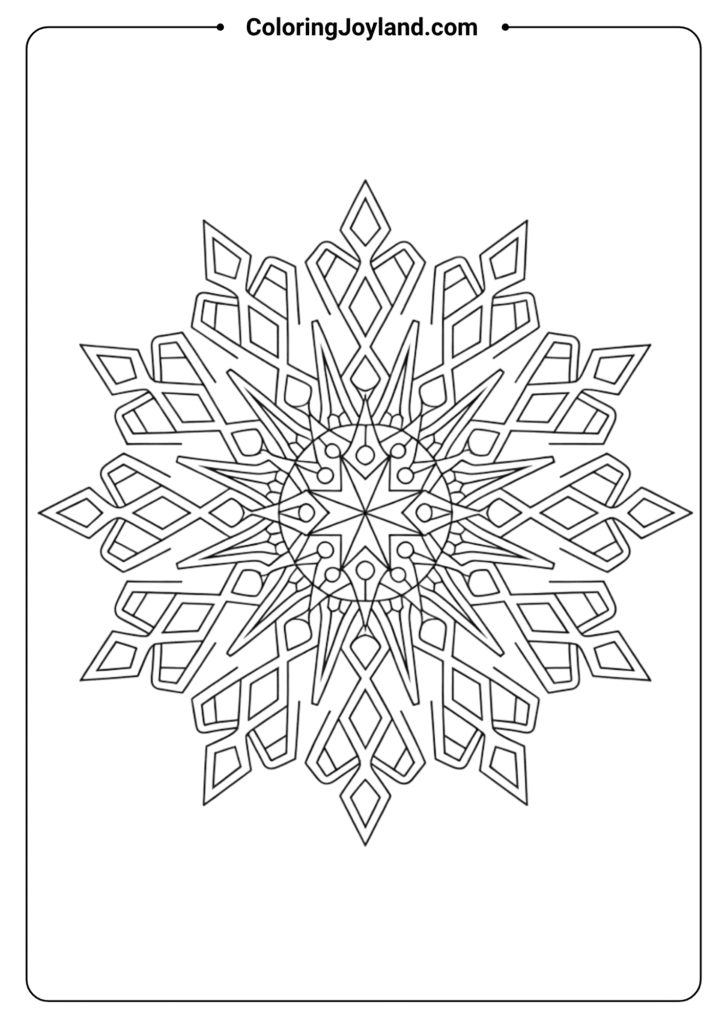Snowflake Crystal Mandala