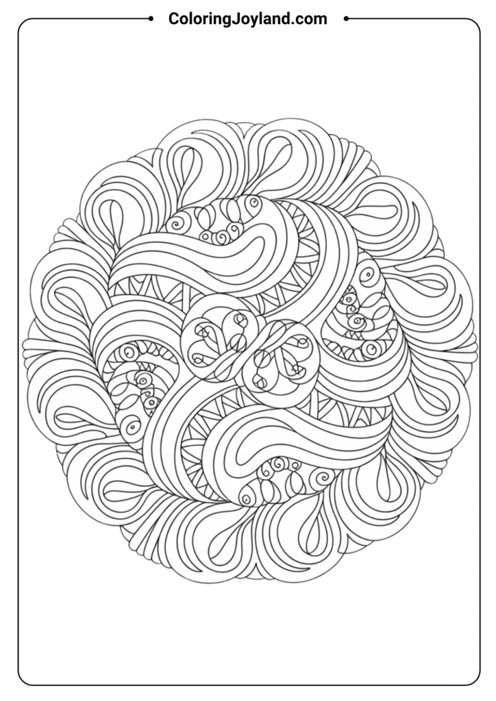 Spiral Wave Mandala