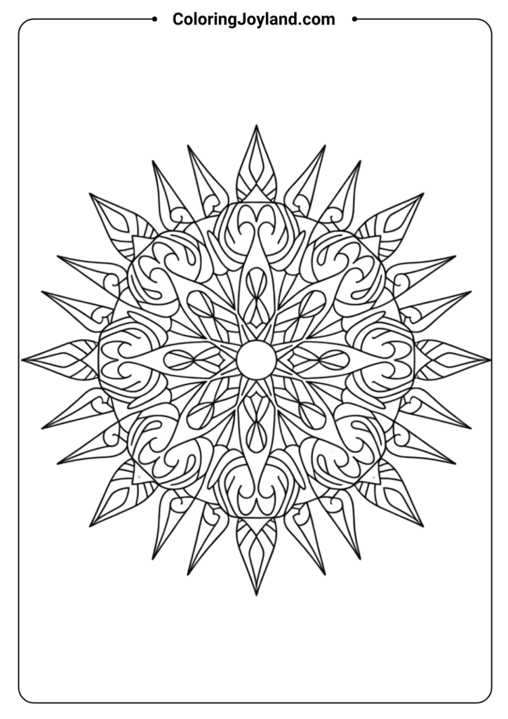 Star Burst Mandala