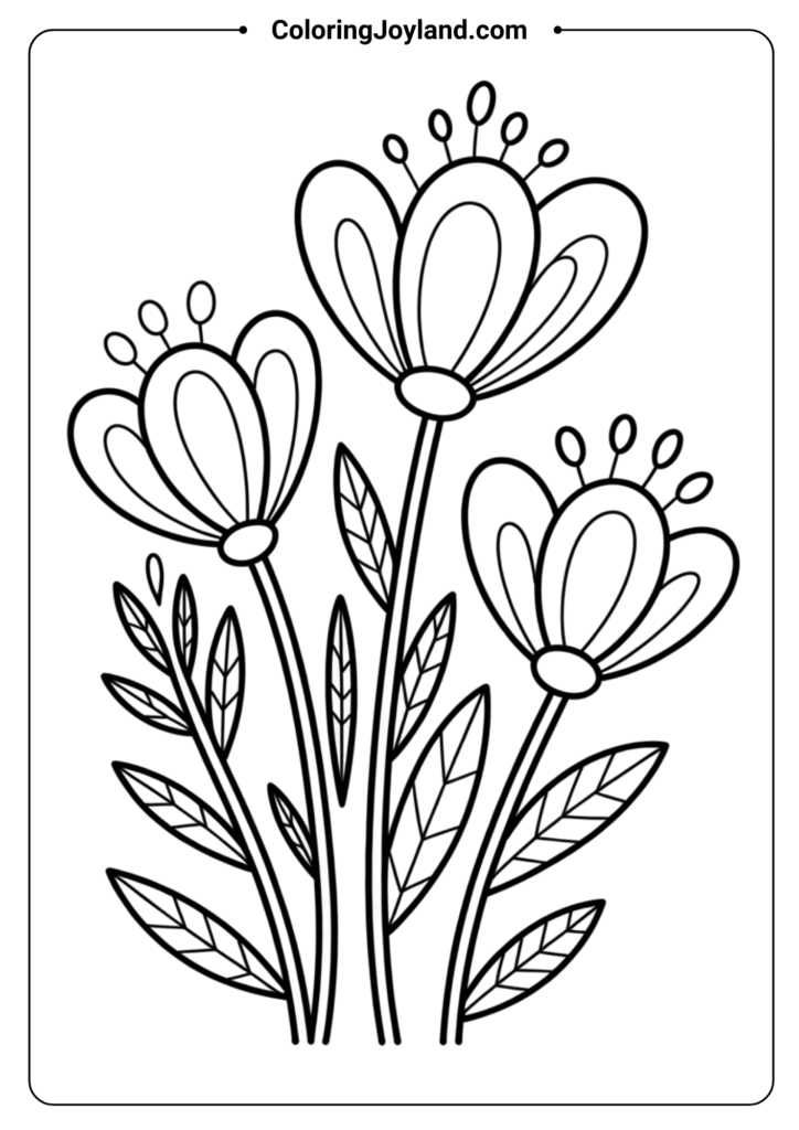Three Flowers Together